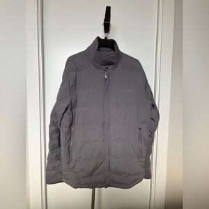 Tesla Men's Charcoal/Grey Winter Puffer Jacket in Size M